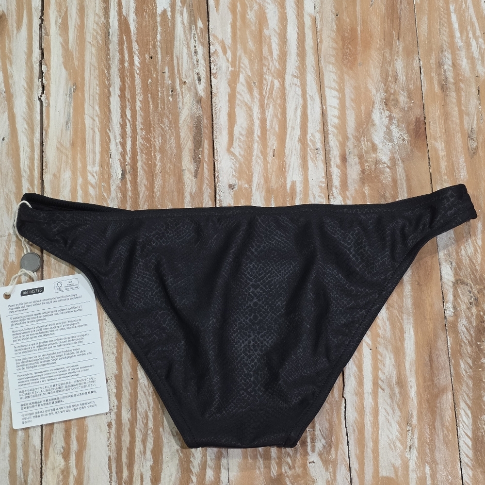 NWT Zimmermann Separates Sculpt Skinny Pant Bikini Bottoms Black Snake Texture 8 - Picture 6 of 7